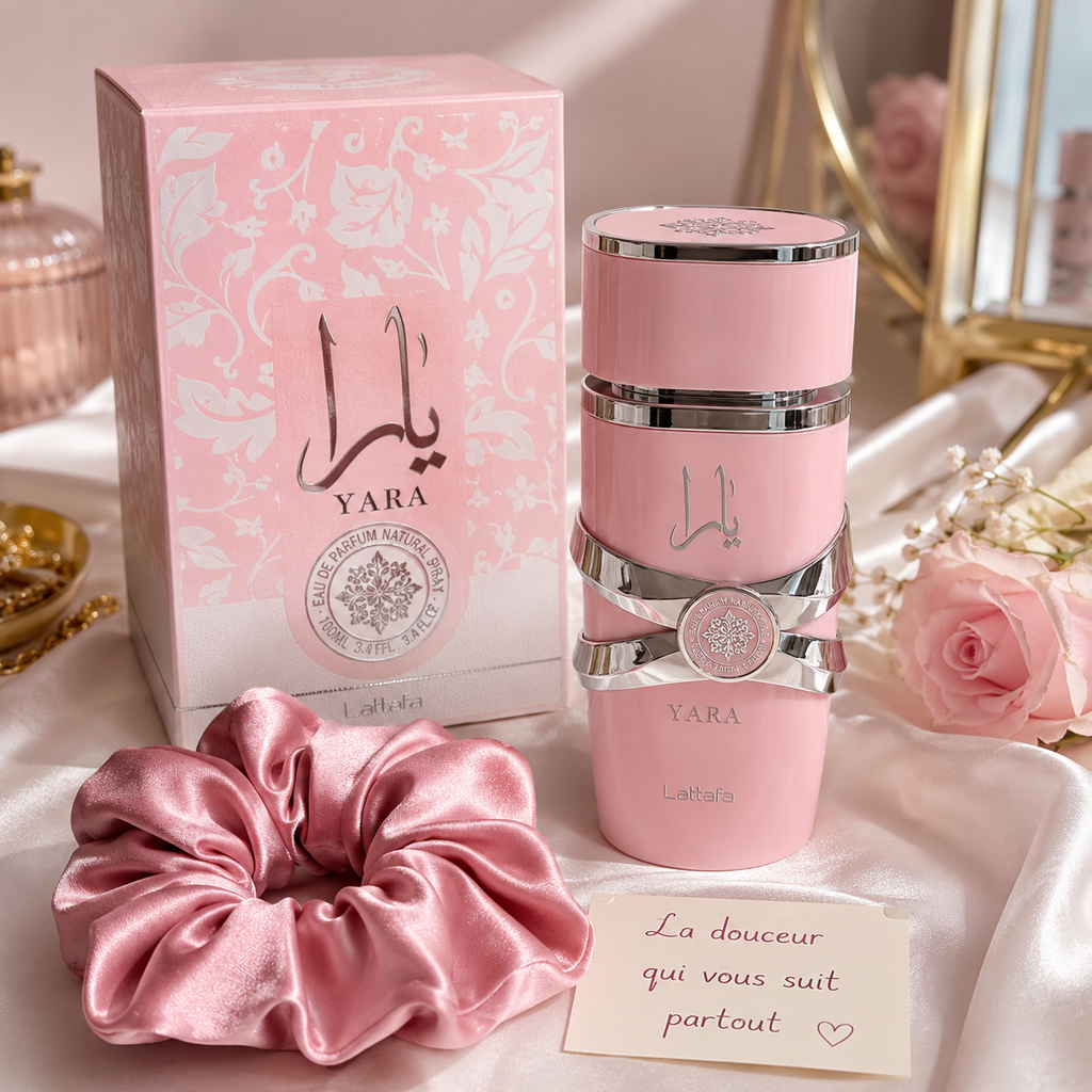 Yara Rose Lattafa 100 ml | Parfum seul ou avec chouchou