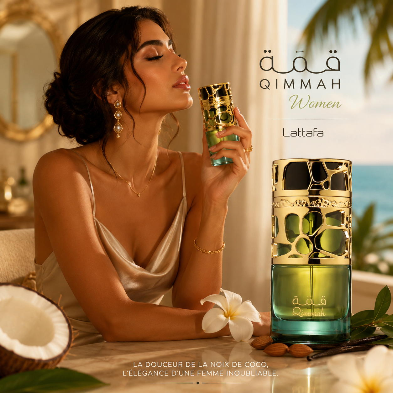 Quimmah for Women Lattafa – Eau de Parfum 100ml, longue tenue, idée cadeaux